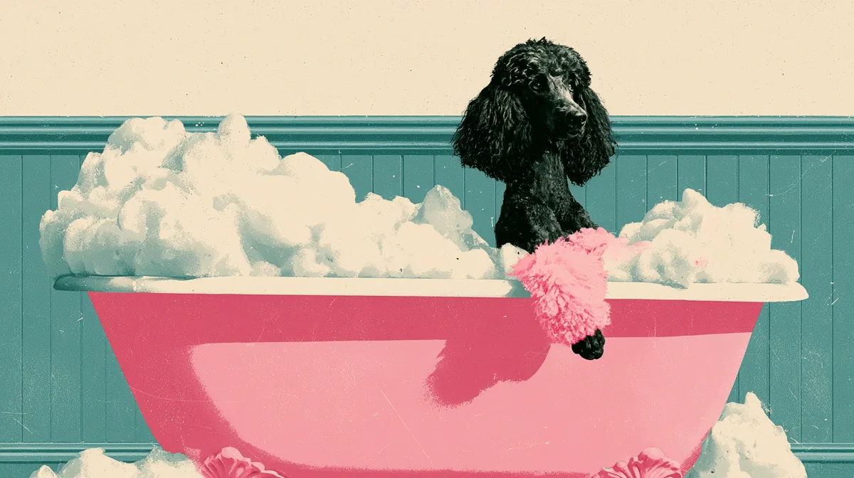 The pink clawfoot bath, as a screen print